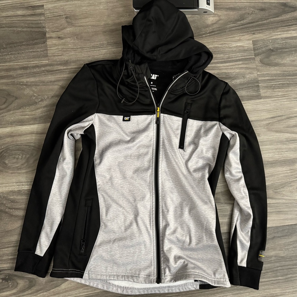 Caterpillar Black and Gray Hoodie